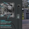 HG Power 10 Inch Shutter Exhaust Fan with Speed Controller,
