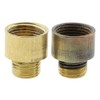 Lampholder-Adapter Convert 1/2" to 10mm Thread in Raw Brass