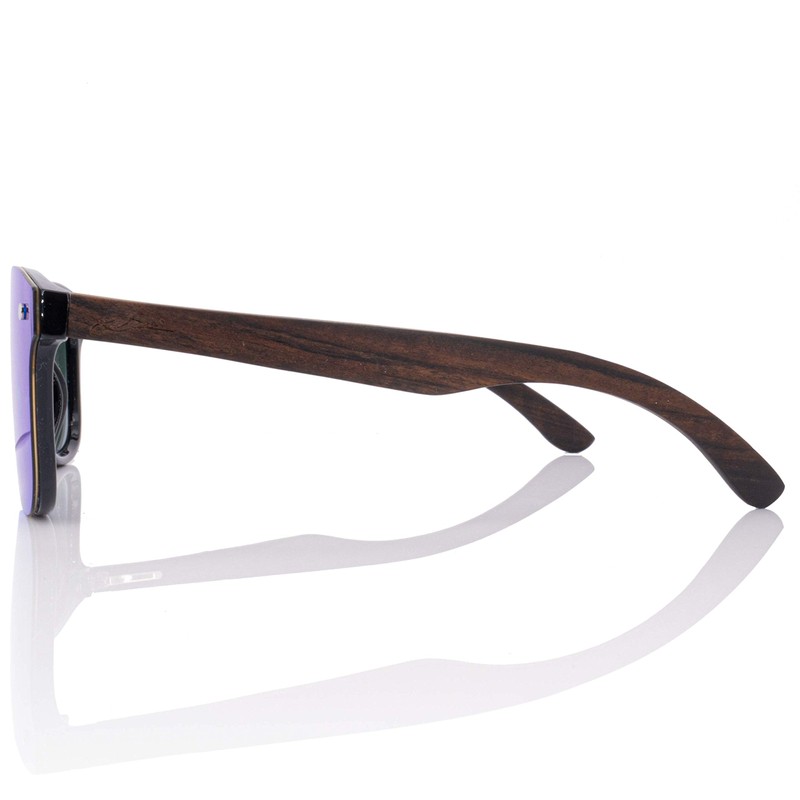 glozzi Sunglasses Men and Women Wood Polarised UV400 with Wooden