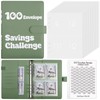 Zuozee 100 Envelopes Money Saving Challenge Binder, A5 Savings Challenges