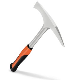 Welding/Chipping Hammer,28 oz Slag Removal Tool with Forged Steel Construction & Shock Reduction Grip,Rock Pick,Forged Brick Hammer, Geologist Rock Pick (point/Chipping)