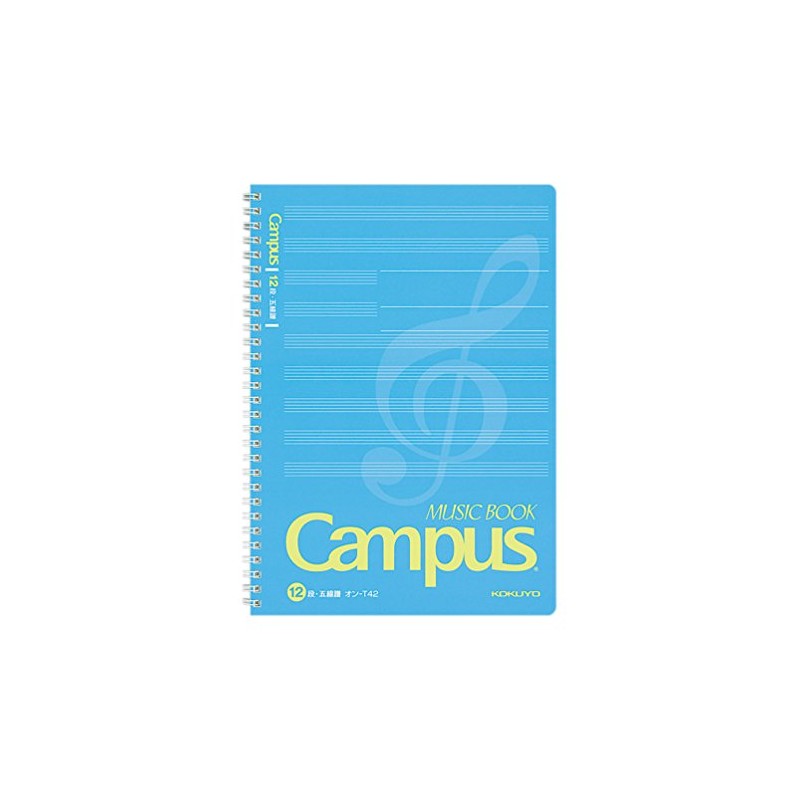 コクヨ(KOKUYO) ノート キャンパスノート 音楽帳 ツインリングとじ B5 5線譜 12段 50枚 オン-T42