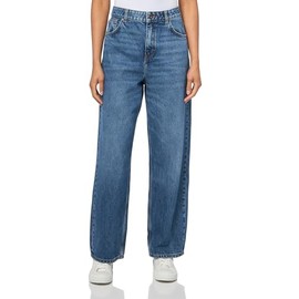 HUGO, Leni Loose Fit Wide Leg Jeans, Indigo, 2730