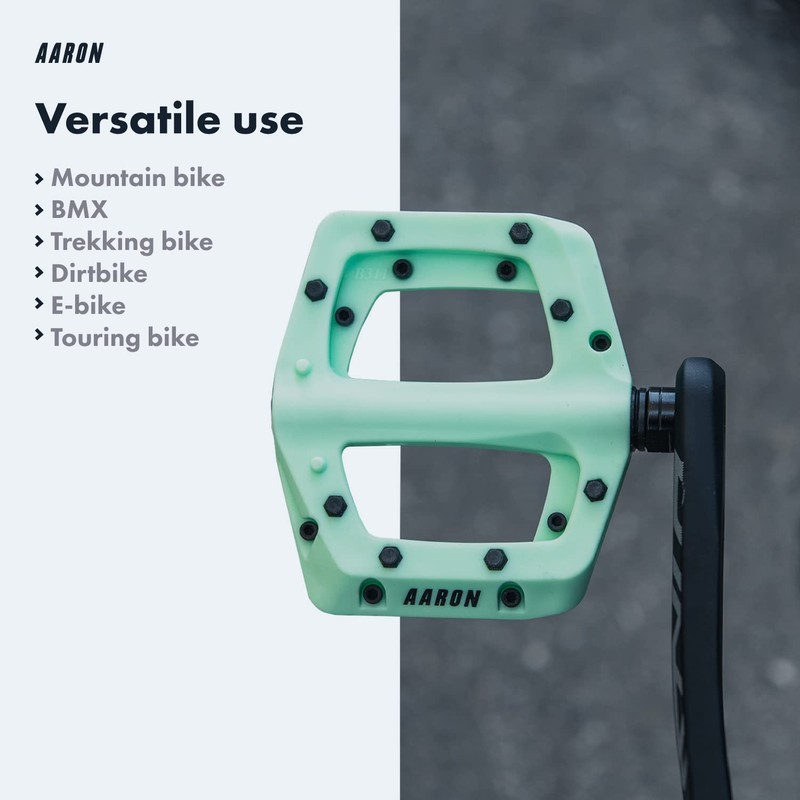 AARON - Dirt Plastic Pedals Industrial Ball Bearings - Non-Slip