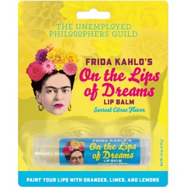 Frida Kahlo's On the Lips of Dreams Lip Balm Tube, Citrus Flavored - Cruelty-Free and Made in the USA from Natural and Imported Ingredients