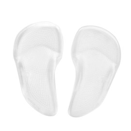 PACKOVE Gel Arch Support Pad Inserts for Shoes Forefoot Gel Cushion with Self Adhesive Bottom Unisex Foot Care Insoles for Relief and Fatigue Reduction Small Pair