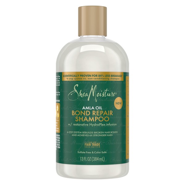 Shea Moisture Bond Repair Shampoo Amla Oil to Strengthen Hair with Restorative HydroPlex Infusion 13 FO