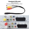 Zopsc Cable S Video de 4 Pines a 3RCA, Cable