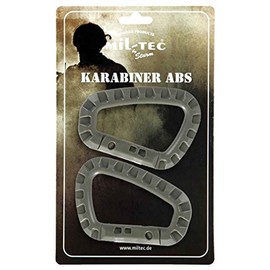 Mil-Tec Karabiner ABS (2 stück/Blister) Foliage