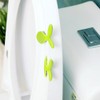 MinniLove Toilet Seat Handle Handle Handle Green Leaf Design Bathroom