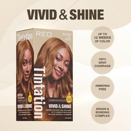 Red by Kiss Tintation Vivid & Shine Permanent Hair Dye + Hair Coloring Kit with Mixing Bowl & Brush Set Bundle, Ammonia-Free, High-Lift Formula with Argan Oil & Vitamin E (Lightest Blonde)