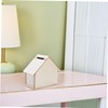 Kisangel 10PCS Wooden House Craft Piggy Bank Kit Unfinished DIY