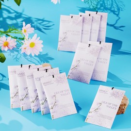 MYARO 12 PCS Lily of The Valley Scented Sachets for Drawer and Closet Fresh Scents, Air Fresheners Long-Lasting Sachets Bags Home Fragrance Sachet for Lover