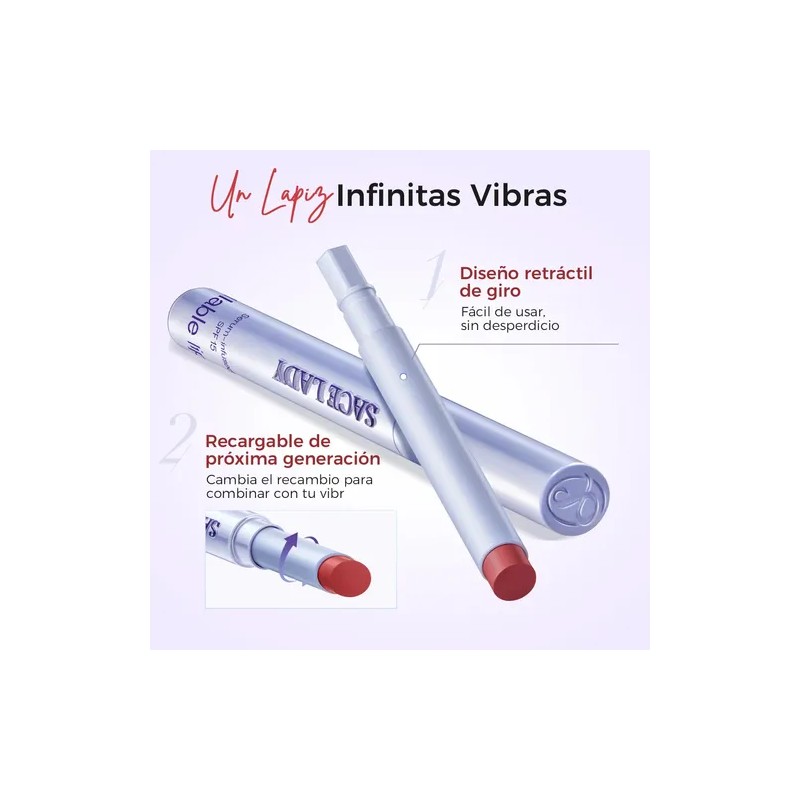 Sace Lady Labial Suave Mate Retráctil No Transfier Fps15