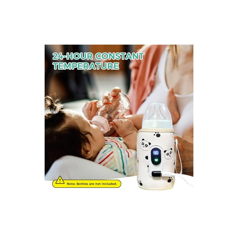 SNOWIE SOFT® Funda Calentadora de Biberones con Pantalla LCD, Manga