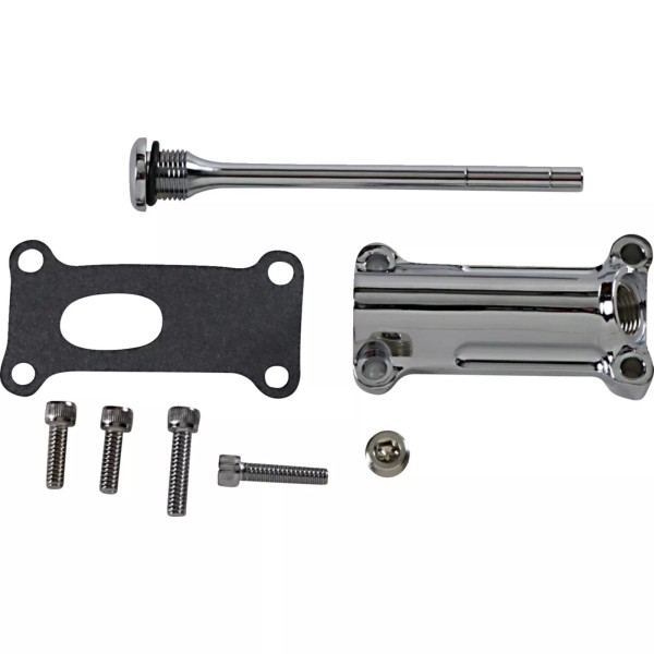 DRAG SPECIALTIES 0710-0254 Engine Oil Spout Kit chrome - 99'-01'