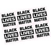 6 x Black Lives Matter Vinyl Stickers Weatherproof 50mm Wide