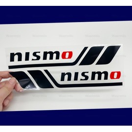 Body Sticker nismo Fender Universal Door Side Rear Glass Side Skirt Emblem Hide Scratch Improve Appearance Cool Unique Decoration Waterproof Heat Resistant (Black)
