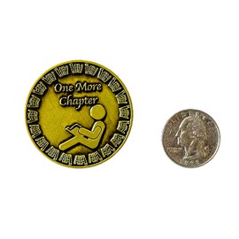 Prosperous Goods Tokenz Decision Maker Coin - Double Sided Coin - Lucky Coin - Choice Coin - Challenge Coin | Stocking Stuffers for Men & Women | Gifts for a Book Lover