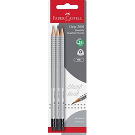 Faber Castell "Grip 2001" Graphite Pencil (Pack of 3)
