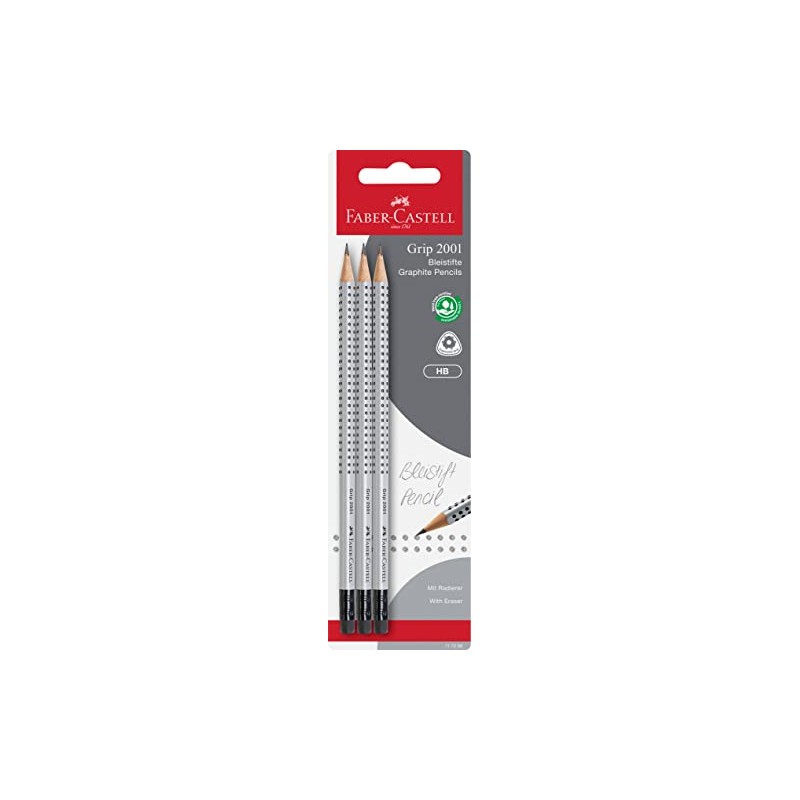 Faber Castell "Grip 2001" Graphite Pencil (Pack of 3)