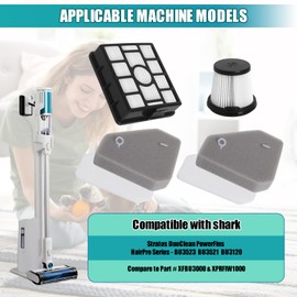 BU3523 Filter Kit Replacement Compatible with Shark BU3523 BU3521 Clean and Empty Cordless Stick Vacuum