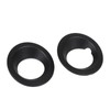 Headlight Eyebrow, Yosoo 2 Pieces Front Bumper Fog Light Ring
