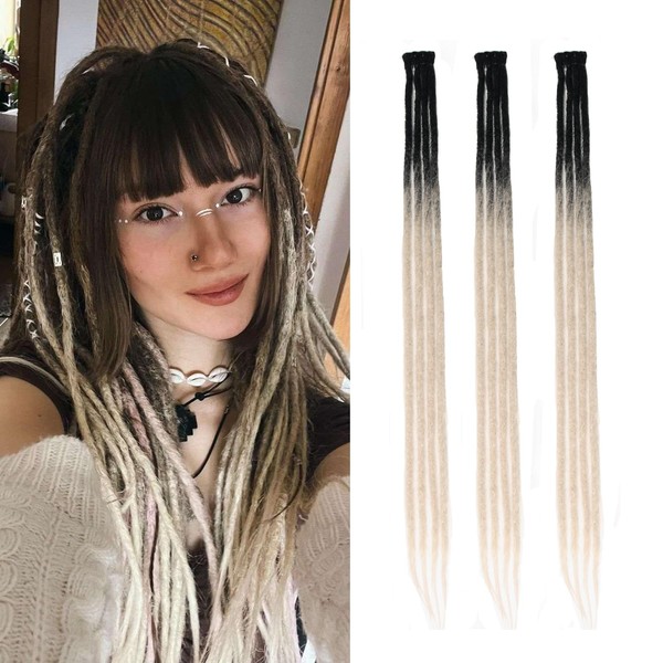 Dsoar Thin Dreadlock Extensions Clip In Dreads Handmade Dreads 3