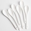 MIUFA 6PCS Porcelain White Coffee Spoons Espresso Tea Sauce and