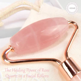 M.Y.L. Real Rose Quartz Roller Anti-Ageing Jade Roller Made of Real Rose Quartz