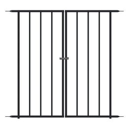 Enchanted Garden 36" x 36" Outdoor Rust Resistant Galvanized Steel Garden Metal Fence Gate Panel