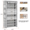 OYREL Shoe Rack 10Tier Large Capacity 50-56Pairs Beautiful Tall Shoe