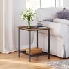 VASAGLE End Table Set of 2, 2-Tier Nightstands Side Table