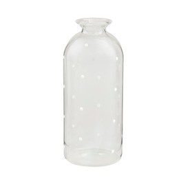 Mud Pie Glass Bud Vase, Dot, 6" x 2.5"