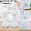 Yomjar 2 Pack 12oz Glass Honey Dispenser Jars, Maple Syrup