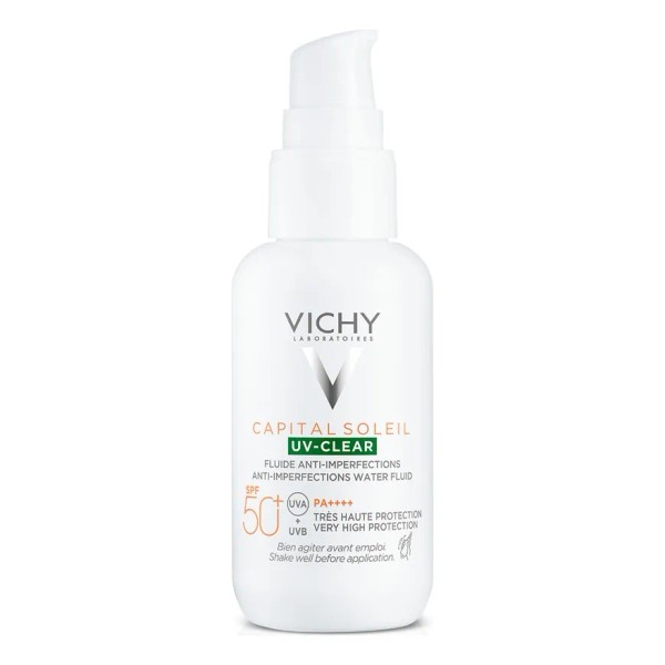 Vichy Capital Soleil UV-Clear FPS50+ Protector Solar Anti-imperfecciones Ideal para