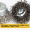 10PCS Professional Wire Wheel Brush Set, Stainless Steel Cup Wire