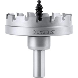 EZARC Carbide Hole Saw Heavy Duty, Hole Cutter for Stainless Steel, Sheet Metal 2-1/16" 52mm