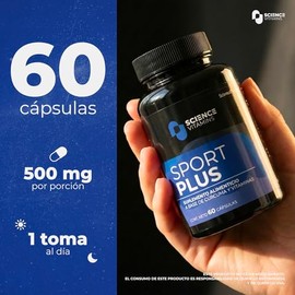 Sport Plus | Glutatión, Vitamina C, Curcumina, Trans-Resveratrol, B6 y B12 | Antioxidantes y apoyo a energía y recuperación post-entrenamiento | 60 cá