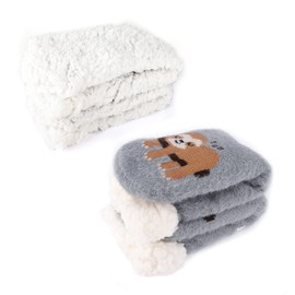 Belloxis Women's House Socks Thermal Socks Thick Warm Winter Socks Non-Slip Socks Women 35-38, sloth gray