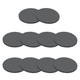 PATIKIL Anti-Vibration Pads, 0.8 x 0.8 inches (20 x 2 mm), Rubber Feet Washers, Shock-proof, Floor Scratch Prevention, Shock Absorption, Noise Prevention, Earthquake Prevention, DIY Gasket Craft