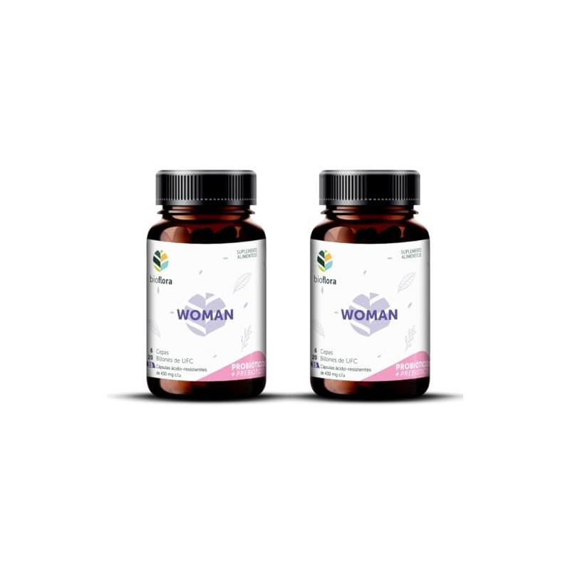 Pack 2 ProbióticosWoman 6 Cepas 20 Billones UFC Suplemento Mujer