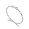 Sterling Silver Infinity Loop 1mm Stacking Ring Size K (J
