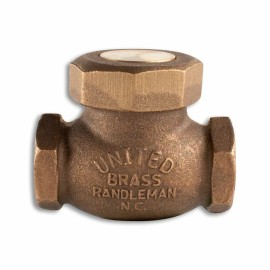 United Brass 1/2" UNITED BRASS WORKS SPRING CHECK VALVE