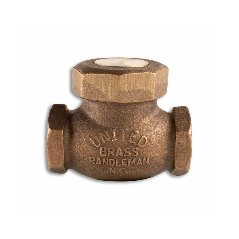 United Brass 1/2" UNITED BRASS WORKS SPRING CHECK VALVE