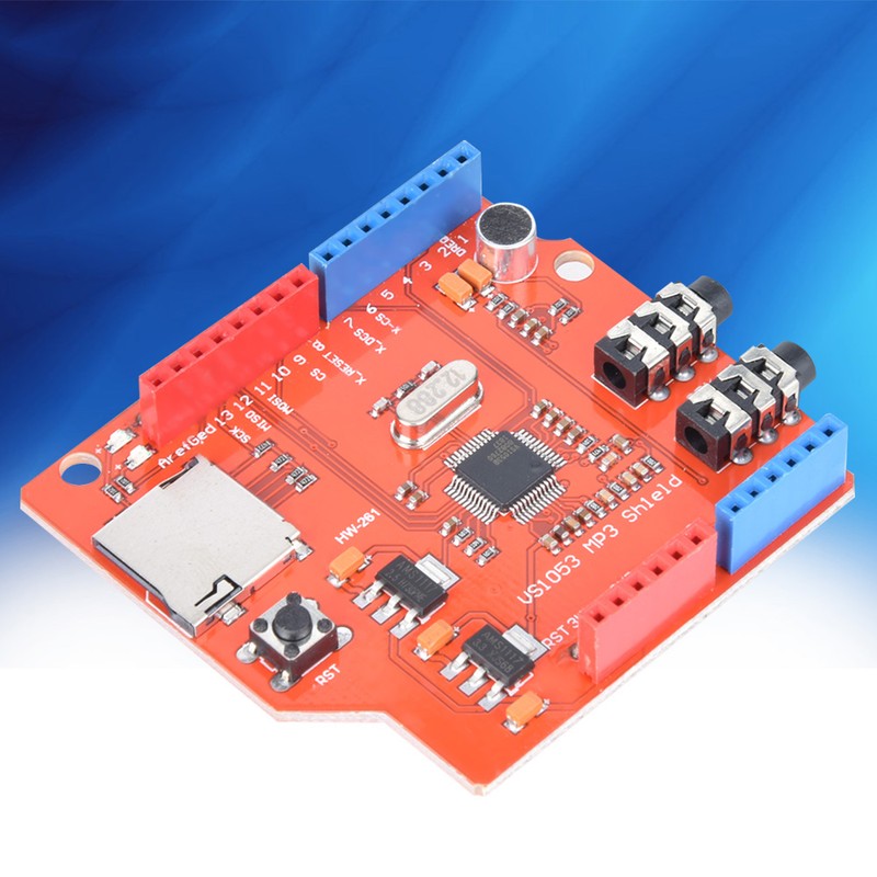 VS1053B Recording/Power Amplifier MP3 Music Shield Board with Memory Card