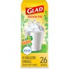 Glad Trash Bags, OdorShield Small Garbage Bags, Gain Original with