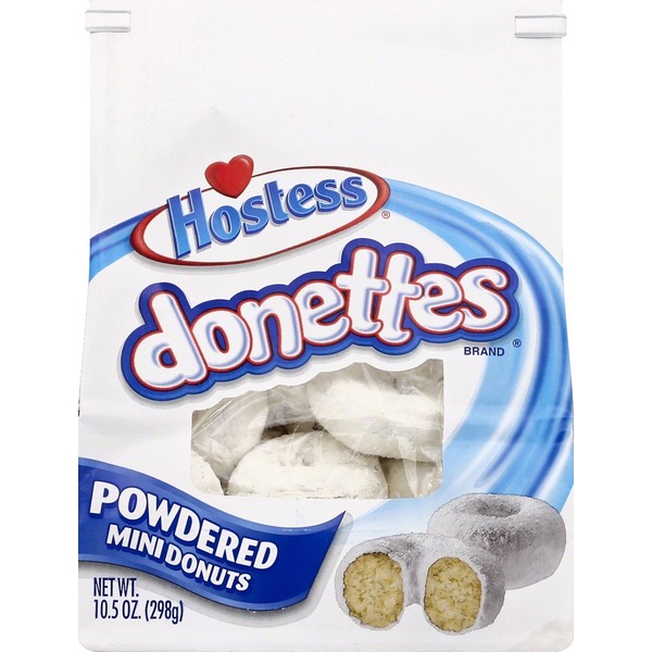 Hostess Donettes Powdered Bagged, 10 Ounce
