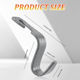 QZTYTY Car Seat Headrest Hook, Headrest Hook for Car, Purse Holder Hook for Car Organizers and Storage, Car Organization Accessories Car Purse Hook Universal for Purse Coats Bags Handbag (Gray)