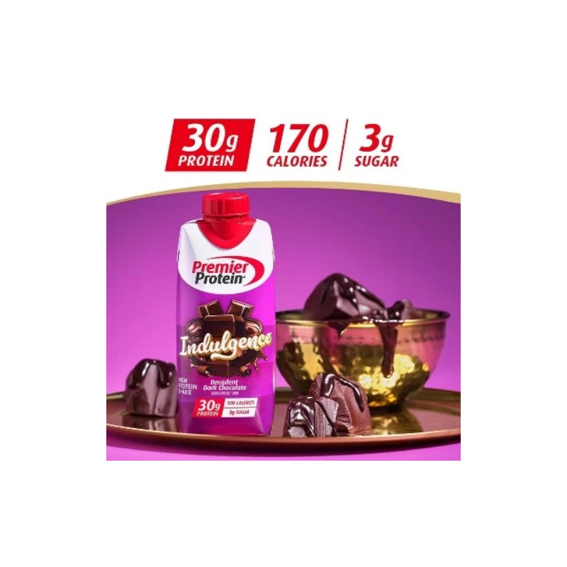 Premier Protein Indulgence 30g Protein Shake - Decadent Chocolate -